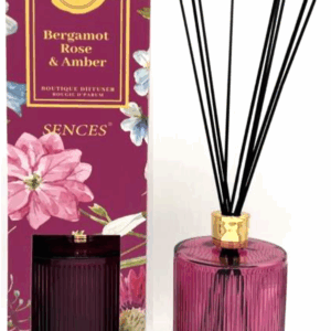 Candle Bergamot, Rose & Amber – Ribbed Premium Diffusers & Candles – 1000gm (250068)